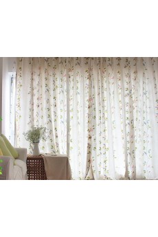 Leaf Energy Saving Made to Measure Curtain (Two Panels)