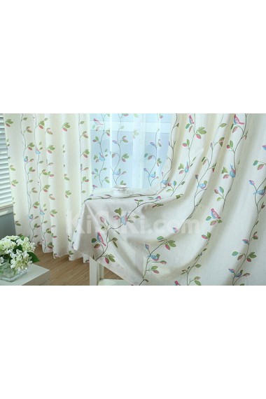 Leaf Energy Saving Made to Measure Curtain (Two Panels)