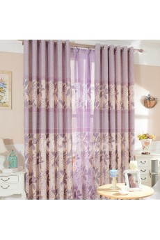 Leaf Energy Saving Made to Measure Curtain (Two Panels)