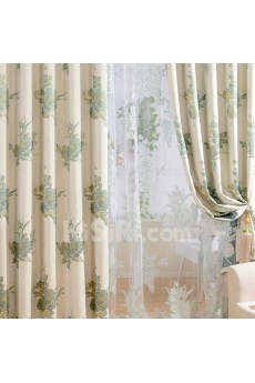 Floral Energy Saving Made to Measure Curtain (Two Panels)