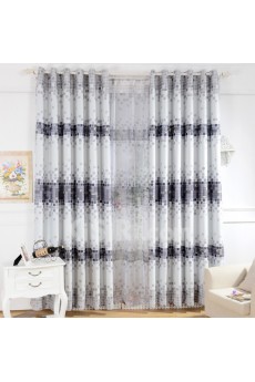 Plaid Energy Saving Made to Measure Curtain (Two Panels)