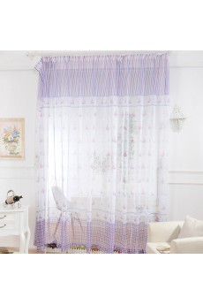 Polka Dot Made to Measure Sheer Curtain (Two Panels)