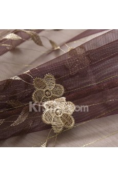 Floral Made to Measure Sheer Curtain (Two Panels)