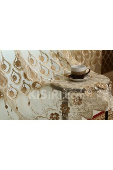 Floral Made to Measure Sheer Curtain (Two Panels)