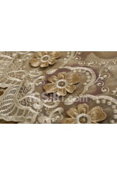 Floral Made to Measure Sheer Curtain (Two Panels)
