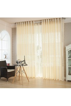 Striped Made to Measure Sheer Curtain (Two Panels)