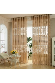 Striped Made to Measure Sheer Curtain (Two Panels)