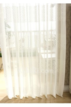 Plaid Made to Measure Sheer Curtain (Two Panels)