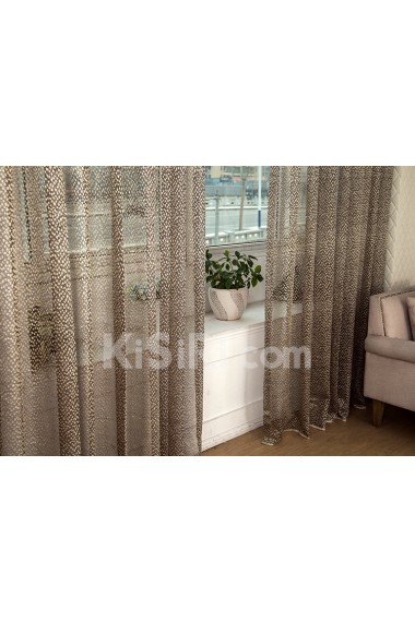 Polka Dot Made to Measure Sheer Curtain (Two Panels)