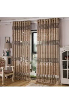 Floral Made to Measure Sheer Curtain (Two Panels)