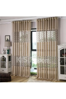 Floral Made to Measure Sheer Curtain (Two Panels)