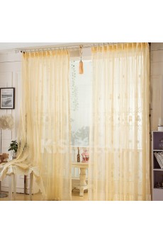 Solid Made to Measure Sheer Curtain (Two Panels)