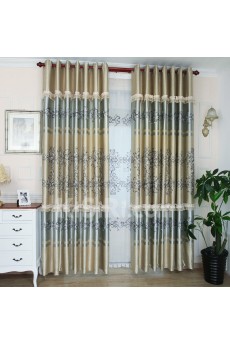 Floral Energy Saving Made to Measure Curtain (Two Panels)