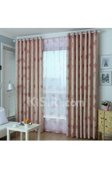 Floral Energy Saving Made to Measure Curtain (Two Panels)