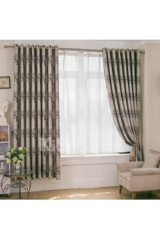 Floral Energy Saving Made to Measure Curtain (Two Panels)