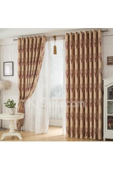 Floral Energy Saving Made to Measure Curtain (Two Panels)