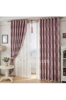 Floral Energy Saving Made to Measure Curtain (Two Panels)