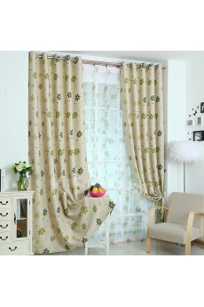 Floral Energy Saving Made to Measure Curtain (Two Panels)