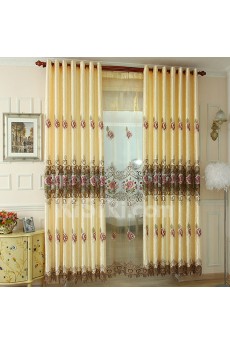 Floral Energy Saving Made to Measure Curtain (Two Panels)