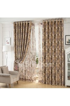 Floral Energy Saving Made to Measure Curtain (Two Panels)