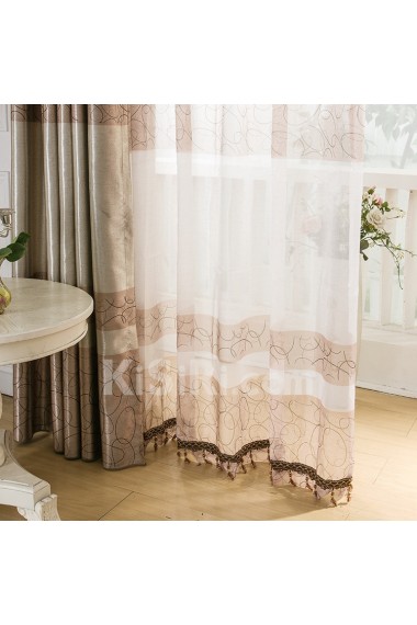 Striped Energy Saving Made to Measure Curtain (Two Panels)