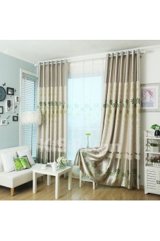 Floral Energy Saving Made to Measure Curtain (Two Panels)