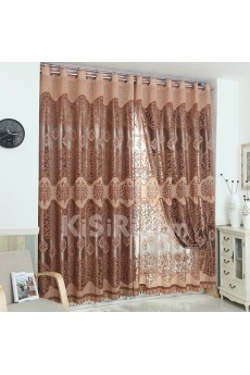 Floral Energy Saving Made to Measure Curtain (Two Panels)