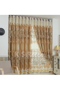 Floral Energy Saving Made to Measure Curtain (Two Panels)