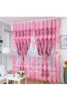 Floral Energy Saving Made to Measure Curtain (Two Panels)