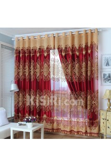 Floral Energy Saving Made to Measure Curtain (Two Panels)