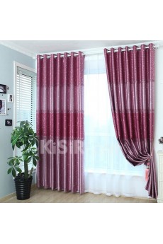 Striped Energy Saving Made to Measure Curtain (Two Panels)