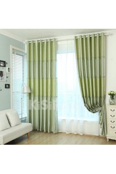 Striped Energy Saving Made to Measure Curtain (Two Panels)