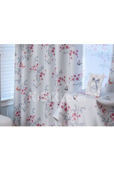 Floral Energy Saving Made to Measure Curtain (Two Panels)