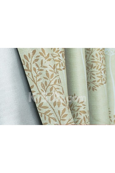 Floral Energy Saving Made to Measure Curtain (Two Panels)