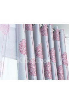Floral Energy Saving Made to Measure Curtain (Two Panels)