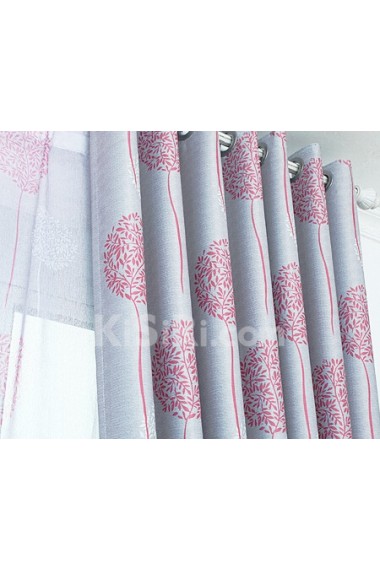 Floral Energy Saving Made to Measure Curtain (Two Panels)