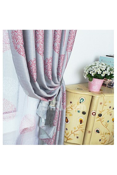 Floral Energy Saving Made to Measure Curtain (Two Panels)