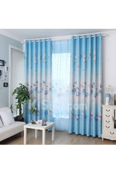 Floral Energy Saving Made to Measure Curtain (Two Panels)