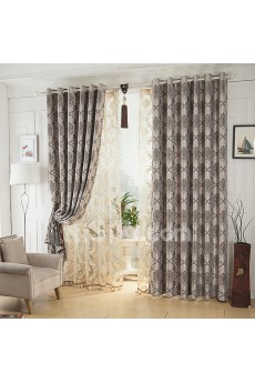 Floral Energy Saving Made to Measure Curtain (Two Panels)