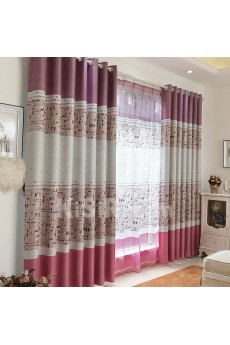 Floral Energy Saving Made to Measure Curtain (Two Panels)