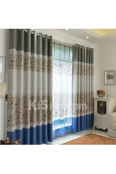 Floral Energy Saving Made to Measure Curtain (Two Panels)