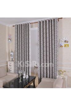 Plaid Energy Saving Made to Measure Curtain (Two Panels)