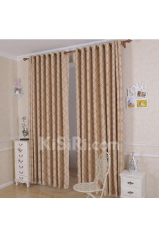 Plaid Energy Saving Made to Measure Curtain (Two Panels)