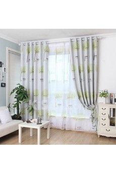 Floral Energy Saving Made to Measure Curtain (Two Panels)