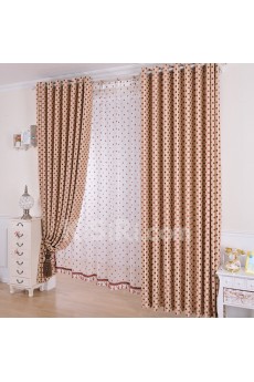 Polka Dot Energy Saving Made to Measure Curtain (Two Panels)