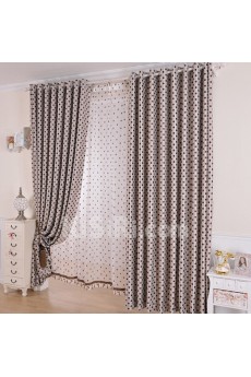 Polka Dot Energy Saving Made to Measure Curtain (Two Panels)