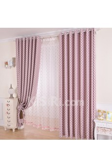 Polka Dot Energy Saving Made to Measure Curtain (Two Panels)