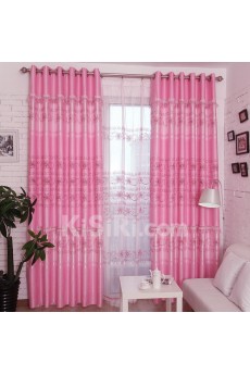 Floral Energy Saving Made to Measure Curtain (Two Panels)