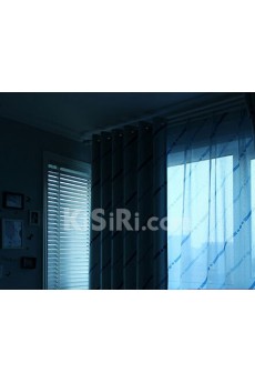 Striped Energy Saving Made to Measure Curtain (Two Panels)