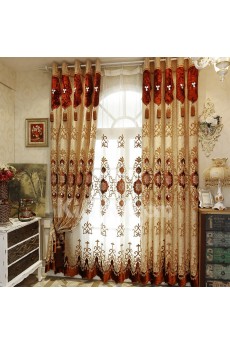 Floral Energy Saving Made to Measure Curtain (Two Panels)